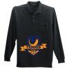 Long Sleeve Silk Touch Polo with Pocket Thumbnail