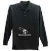 Long Sleeve Silk Touch Polo with Pocket Thumbnail
